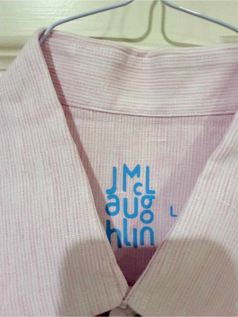 J. McLaughlin Light Pink Men's Dress Shirt